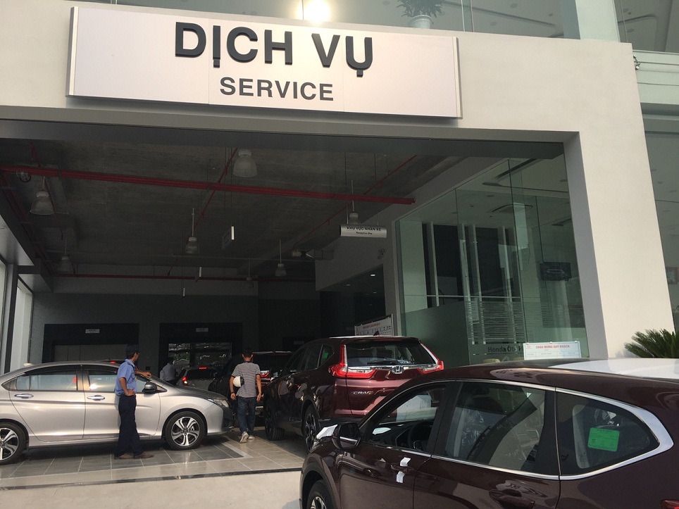 Phòng dịch vụ Honda o to Dak Nong đạt chuẩn Honda Việt nam